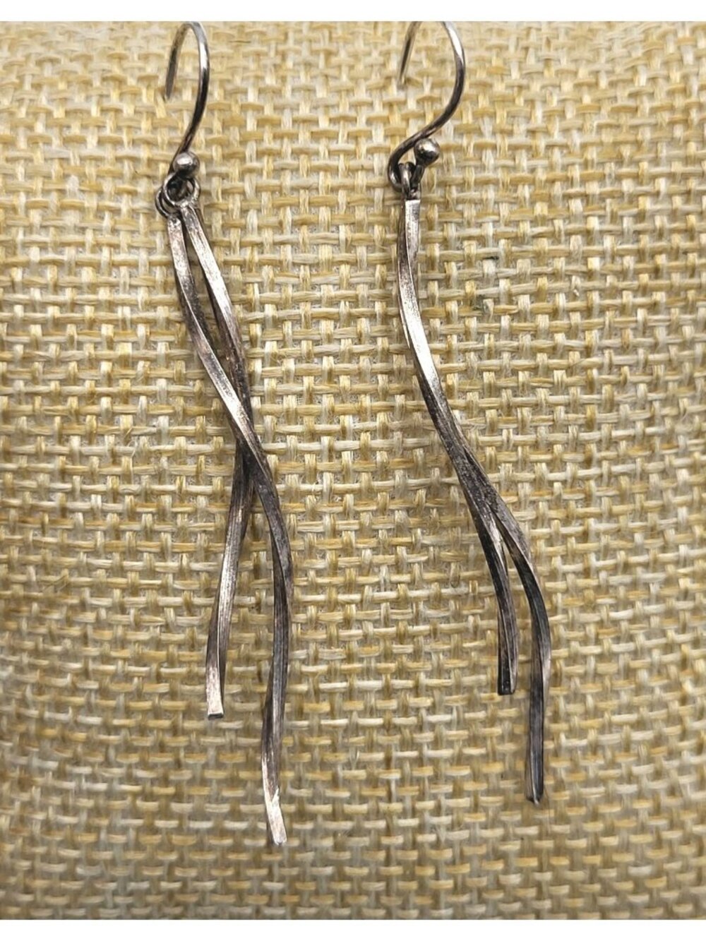 Fab Vintage Sterling Silver Dangle Whisp earrings Playful resort Festival